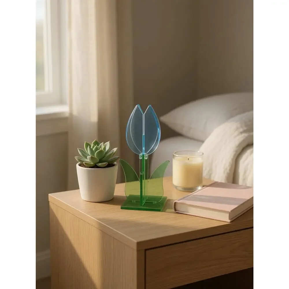 Ashland Bunny & Bloom Small Acrylic Tulip Tabletop Décor